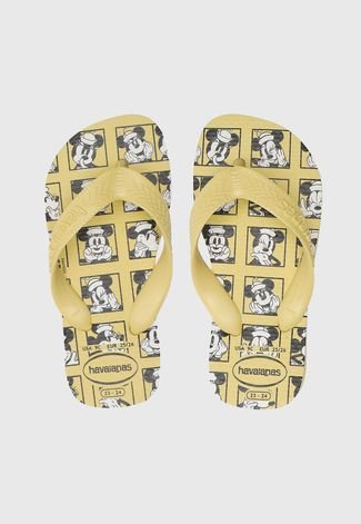 Chinelo Havaianas Feminino Tico e Teco Disney Amarelo, Lojas Torra