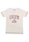 Camiseta Calvin Klein Kids Menino Escrita Off-White - Marca Calvin Klein Kids