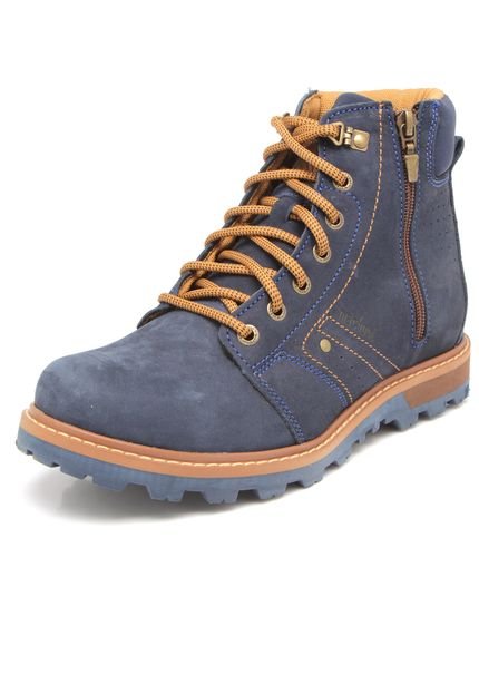 Bota Coturno Couro Macboot Corumba 2 Azul-Marinho - Marca Macboot