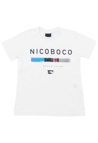 Camiseta Nicoboco Menino Frontal Branca