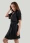 Robe Diluxo Romantic Com Renda Preto - Marca Diluxo