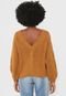Suéter Tricot Vero Moda Cut Out Amarelo - Marca Vero Moda