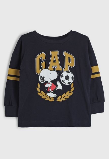 Camiseta GAP Snoopy Azul-Marinho - Marca GAP