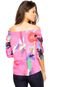 Blusa Forum Abstrata Rosa - Marca Forum