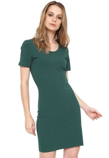 Vestido Colcci Curto Liso Verde - Marca Colcci