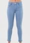 Calça Cropped Jeans Biotipo Skinny Poá Azul - Marca Biotipo