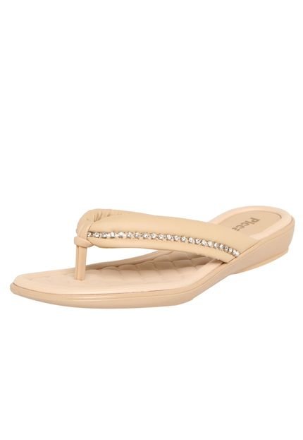 Rasteira Piccadilly Strass Nude - Marca Piccadilly