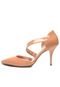 Scarpin Beira Rio Diagonal Nude - Marca Beira Rio