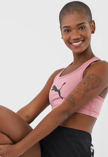 Top Puma 4Keeps Bra M Rosa - Marca Puma