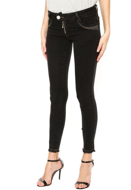Calça Jeans Biotipo Skinny Hotfix Preta - Marca Biotipo