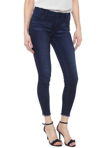 Calça Jeans JdY Skinny Cropped Desfiada Azul - Marca JdY