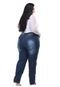 Calça Feminina Jeans Plus Size Elástico na Cintura AllepoAlice - Marca Alleppo Jeans