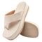 Sandália Chinelo Plataforma Feminina CM Calçados Santorine Confort Off White - Marca Monte Shoes