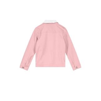 Jaqueta Sarja Com Pelinho Infantil Menina Rosa Brandili Incolor