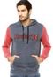 Blusa Hurley Burnout Pullover Fleece Azul - Marca Hurley