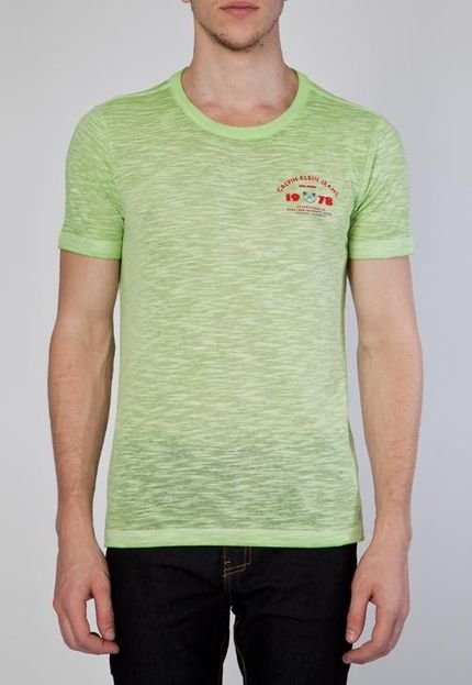 Camiseta Manga Curta Relax Verde - Marca Calvin Klein Jeans