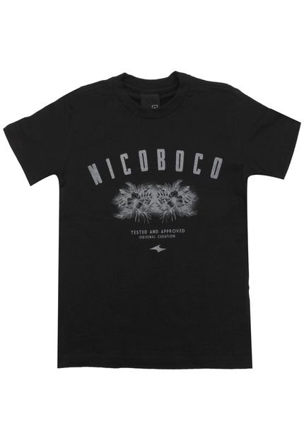 Camiseta Nicoboco Menino Escrita Preta - Marca Nicoboco