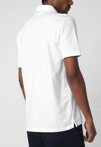 Camisa Polo Calvin Klein Reta Color Branca