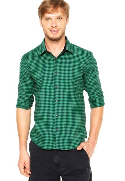 Camisa Ellus Contraste Verde - Marca Ellus