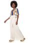Blusa Dress to Refrescante Off-white/Azul - Marca Dress to