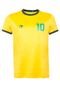 Camisa Topper 10 Brasil Amarela - Marca Topper