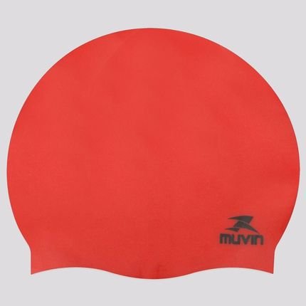 Touca de Natação Muvin Standard Vermelha - Marca Muvin 