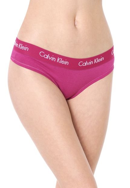 Calcinha Calvin Klein Underwear Tanga Logo Pink - Marca Calvin Klein Underwear
