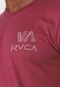 Camiseta RVCA Dry Brush Vinho - Marca RVCA