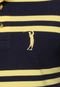 Camisa Polo Aleatory Faixas Preta/Amarelo - Marca Aleatory