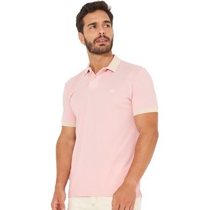 Camisa Polo Colcci Casual IN23 Rosa Masculino - Marca Colcci