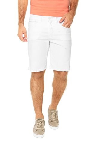Bermuda Calvin Klein Jeans Bolsos  Branca