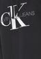 Moletom Fechado Calvin Klein Jeans Logo Preto - Marca Calvin Klein Jeans