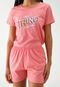 Pijama Malwee Curto Estampado Rosa - Marca Malwee