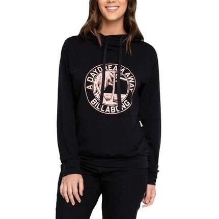 Moletom Canguru Feminino Billabong A Day Dream Away Preto - Marca Billabong