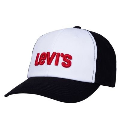 Boné Levi's® Curved Visor - Box Logo Cap - Marca Levis