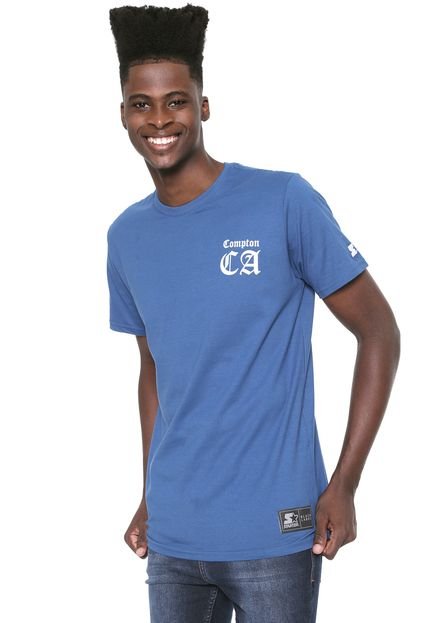 Camiseta Starter Estampada Azul - Marca S Starter