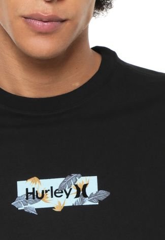 Camiseta Hurley O&O Small Box Hanoi Preta
