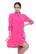 Vestido Chemise Com Botões M/L B’Bonnie Rebeca Pink - Marca BBonnie