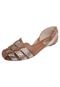 Sapatilha Beira Rio Dorsay Huarache Fechada Lasercut Caramelo - Marca Beira Rio