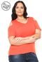 Blusa Cativa Plus Size Recorte Laranja - Marca Cativa Plus