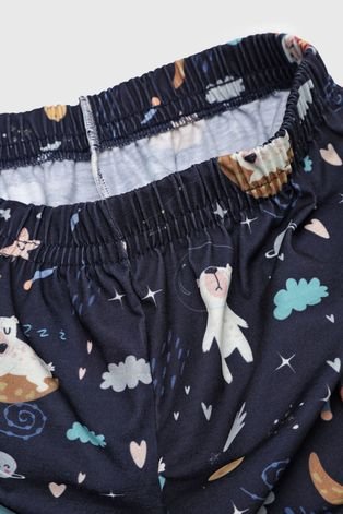 Pijama Tricae Curto Infantil Urso Azul