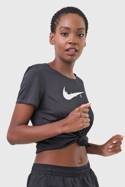 Camiseta Nike Nk Swoosh Run  Preta - Marca Nike