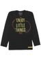 Camiseta Colcci Fun Infantil Lettering Preta - Marca Colcci Fun