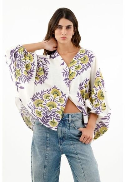 Camisa Manga Larga Estampada Para Mujer Compra Ahora Dafiti