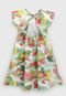 Vestido Marisol Infantil Frutas Off-White - Marca Marisol