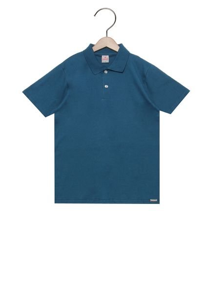 Camisa Polo Manga Curta Brandili Infantil Azul - Marca Brandili