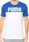 Camiseta Puma Rebel Block  Branca/Azul - Marca Puma