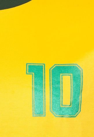 Camisa Topper 10 Brasil Amarela
