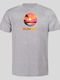 Camiseta Plus Size Masculina Cinza Mescla Sunset Back Prime WSS - Marca WSS Brasil