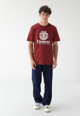 Camiseta Element Reta Icon Vermelha